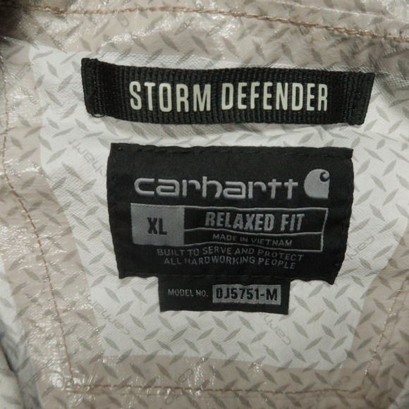 Carhartt Jacket Mens Extra Large Brown Monterey Storm Defender Relaxed 105751 - Picture 3 of 12